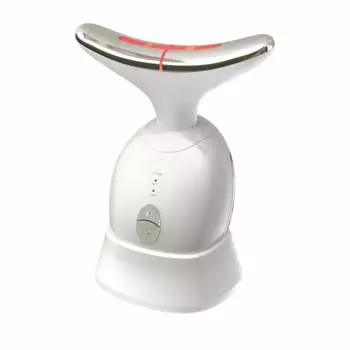 Kiboer Facial Beauty Device, 8 Functions in 1, EMS Facial Roller, Electric Warm Sensation, Iontophoresis, Derivation, Light Esthetics, Vibration Esthe