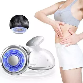 Kiboer Устройство для красоты лица RF Устройство для красоты лица Полный уход за лицом Тело Бедра Ультразвуковой RF EMS Вибрационный светодиод Оснащен многоцелевым 6 режимами 3 л