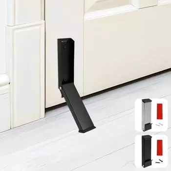 Kick Down Door Stoppers Self Adhesive Pedal Door Stop Doorstop Holder No Drilling Stainless Steel Anti-Slip серебряный