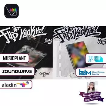 KickFlip - Мини-альбом 1-й альбом Flip it, Kick it! Random 1Pcs