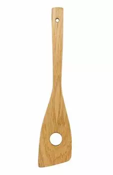 kicoriya Деревянный для для с крючком для удобного отверстия лопатка, лопатка, перфорированный, приготовление пищи, приготовление пищи, S-образное хранение,