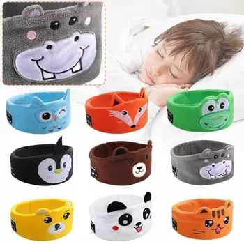 Kid Bluetooth Headphone Sleep Mask Bluetooth 5.0 Stereo Music Player Support Handsfree Soft Music Headband for Children Gifts