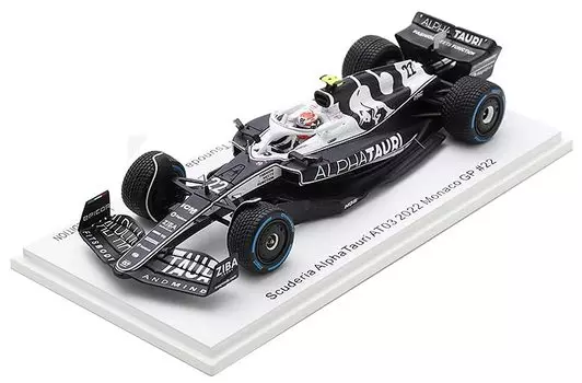 KID BOX Spark Scuderia AlphaTauri AT03 2022 Monaco GP Yuki Tsunoda Completed Product 1/43 #22
