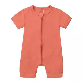 Kiddiezoom однотонный комбинезон для новорожденных из бамбукового волокна с короткими рукавами, мягкая одежда для маленьких мальчиков и девочек 24M