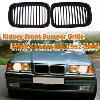 Решетка радиатора переднего бампера Kidney Inlet Grille подходит для BMW 3 серии E36 1992-1996 318i 323i 325i 320i 328i Car Type1Matte Black