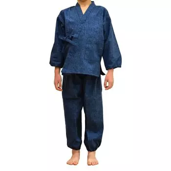 Kids 150 Tsumugi Weave Made in Japan [Ai Ai] Samue, Style, (150, ВМС) тёмно-синий