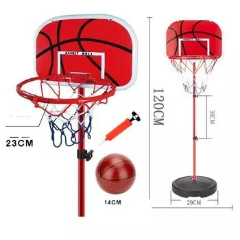 Kids 170cm Adjustable Basketball Back Board Hoop Set Children Gift Outdoors 120cm/47.24in