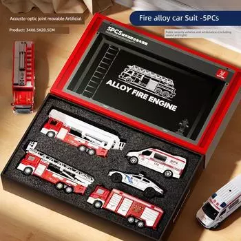 Kids Alloy Power Control Car Toy Car Sports Car Racing Car Off-Road Vehicle Model Gift Set Boy 2 Years Old 3 [Mabo collection gift box B] alloy fire 5 car Suit