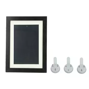 Детская художественная рамка из композитного дерева, открывающаяся спереди, сменная магнитная картина, дисплей для рисования поделок чёрный