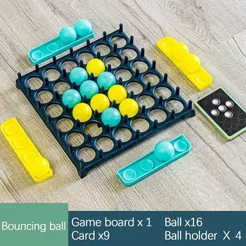 Kids Ball Bouncing Game Parent-child Interaction Board Game Toss Ball Game Fun Party Game for Children Adults Board Games