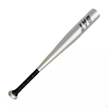 Kids Baseball Bat 20 inch Soft Handle Training for Teenagers Adults серебряный