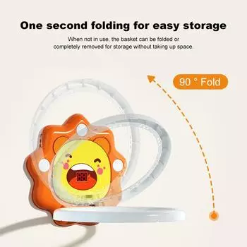 Kids Basketball Hoop Kit Foldable Hanging Basketball Board Creative Basketball Stand Kids Outdoor Indoor Game Sport Play Toys