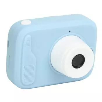 Kids Camera 2 Inch 20MP Dual Front Rear Cameras Portable Mini Toddler Digital Video Camera with синий