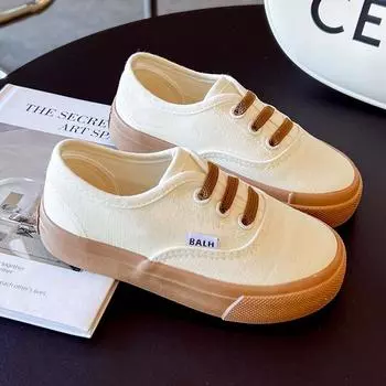 Kids Canvas Shoes Spring/Autumn New Children Flats Fashion Colorful Casual Sneakers Boys Soft Soles Girls Shoe Zapatillas Tenis 19(13.5cm) зелёный