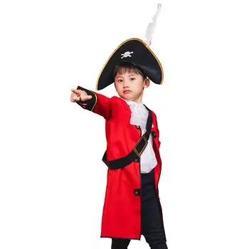 Kids Captain Kids Costume Unisex 140cm Clear Stone Genuine Product