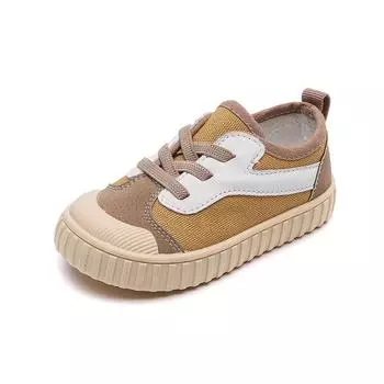 Kids Casual Shoes Boys Sneakers Girls Canvas Shoes Fashion Classic Breathable Soft Spring Autumn 2024 Brand New Children Shoes 21 бежевый