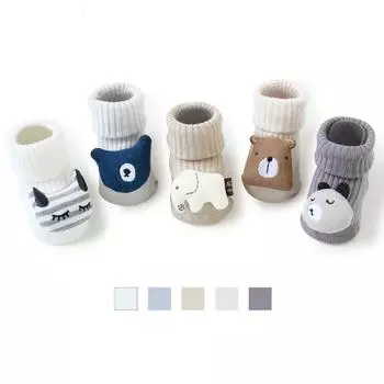 Kids Children s Socks for Girls Boys Non-slip Print Cotton Toddler Baby Floor Socks for Newborns Infant Long Socks Clothing S 6-12 months