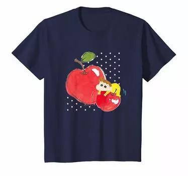 Kids Crayon Sunflower and Cherry Shin-chan T-shirt синий