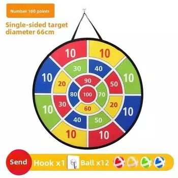 Kids Dart Plate With Sticky Balls Toys And Foldable Design For Games Birthday