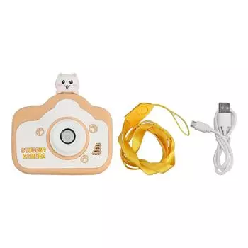 Kids Digital Camera Khaki 40MP HD Dual Camera Children\ s Cartoon Digital Camera Video Recorder with