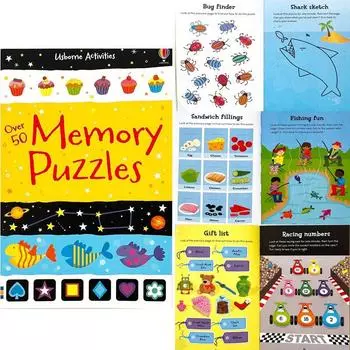 Kids Educational Toys 3 to 6 Years Old Game Concentration Training Attention Brain Thinking Training Toys Kindergarten Memory puzzle more than 100 pages