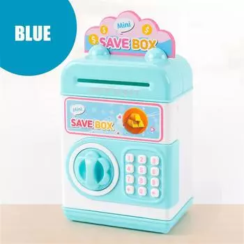 Kids Fingerprint ATM Cashier Money Coin Coin Savings Bank Safe