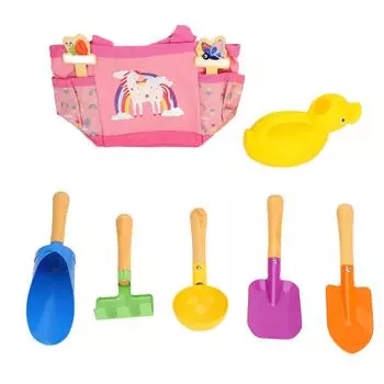 Детские садовые инструменты, лопата для полива, грабли, детский садовый набор игрушек для пляжа и улицы