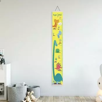 Kids Growth Chart Wooden Baby Height Measure Ruler Height Marker Height Chart Wall Hanging Cartoon Kids Room Decor Household