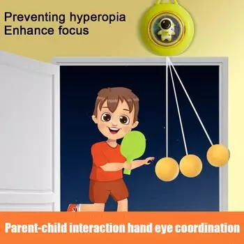 Kids Hanging Trainer Parent Child Interaction Training Coordination For Children Gifts K9S1 D1 Racket 1 Ball-one-size