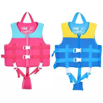 Детский спасательный жилет из неопрена, быстросохнущий дышащий жилет для обучения плаванию S