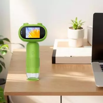 Детский микроскоп Лабораторные цифровые микроскопы с подсветкой 2,0-дюймовый IPS-дисплей 200 мегапикселей Биологический