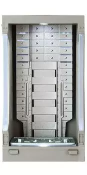 Kids Nation Диорама 001 Железный Человек 3 Зал Брони Железного Человека ABS Окрашенная Дисплейная База Немасштабная и ATBC-ПВХ Предварительно Окрашенная