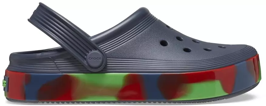 Kids Off Court Glow in the Dark Band cm [Crocs] Sandals, Size, Clog, Storm/Multi, 18.0