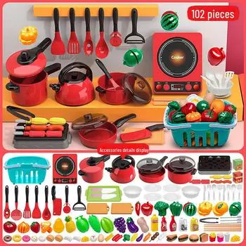 Kids Pretend Play Kitchen Set - Cooking & Frying Utensils for Boys and Girls