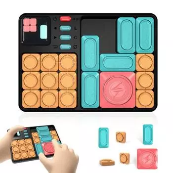 Детская игра-головоломка «Слайд» 500+ испытаний, головоломка-головоломка, логическая тренировка, фокусировка, обучающая электрическая скользящая игрушка для малышей, мальчиков и девочек, подарок чёрный