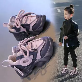 Детские весенние кроссовки для мальчиков и девочек, повседневная школьная обувь, новинка 2025 года, дышащие кроссовки для бега для детей с мягкой подошвой и нескользящей подошвой 27 фиолетовый