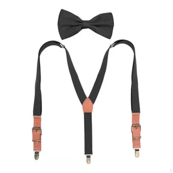 Kids Suspenders Versatile 4 Clips for Boys and Girls Formal Casual Wedding Gifts