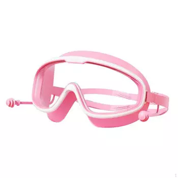 Kids Swim Goggles Glasses with Ear Plug Professional Soft Silicone Anti Fog Eyewear for