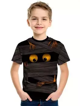 kids t shirt Summer Kids Boys Clothes 3d Cat Print Tee Shirt Short Sleeve Children s T Shirt for Boys T-Shirts 110