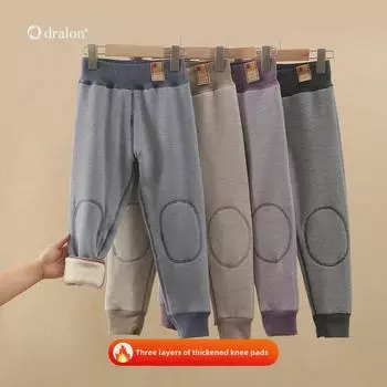 Kids Thickened Three-Layer German Velvet Pants - Warm Autumn/Winter School Trousers for Boys and Girls with Double-Sided Velvet. 120 (height 110-120cm)