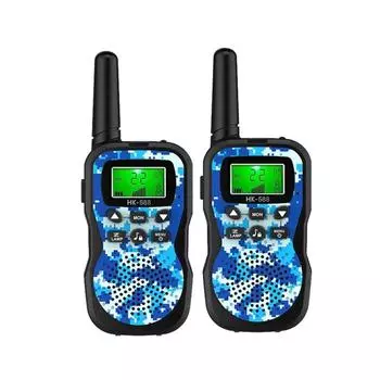 Kids Walkie Talkies 22 Channels 2 Way Radio Toy with Flashlight and LCD Screen 3 Miles Range Outside Adventures Camping Hiking
