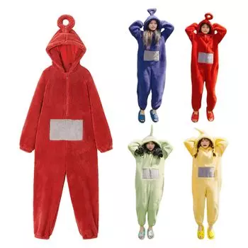 Kigurumi Room Combined Fluffy Home Cute Доступно в 4 Парных комнатах Защита от холода [Formemory] Пижамы, Одежда, Пижамы, Одежда для сна, Kigurumi, Одежда, красный