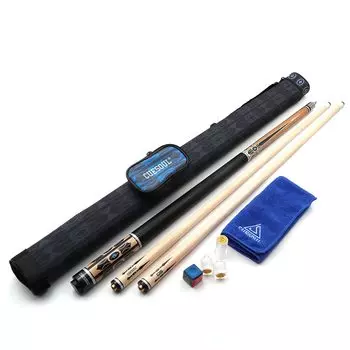 Кий для пула CUESOUL DS Maple, 2 шафта, метчик 13 мм, 1 жесткий футляр для кия, 58 дюймов, 19 унций, набор, + + (CSPC-TR201)