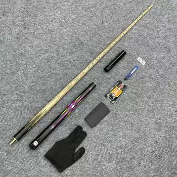 Кий для пула из ясеня 10 мм, кий для бильярда с разрезом на 3/4, черный, кий для снукера на 8 дюймов с бесплатными подарками