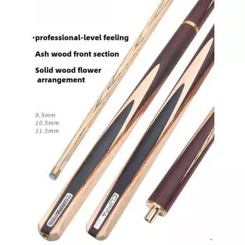 Кий для пула на 8 шаров, на 9 шаров, кий для снукера, 9,5 мм, 10 мм, 11,5 мм, ясень, цельное дерево, 3/4, кий для бильярда 9.5mm