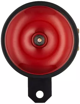 Kijima 304-8256 Motorcycle Parts Horn for Cars, Standard Type, 3.5 inches (90 mm), Red, High Tone/380 Hz, Volume: 105±5dB
