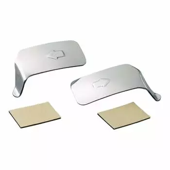 Kijima Bike Parts Extension Lever 2 Turn Signal Left and Right Set Aluminum Silver Anodized Finish HD-04128