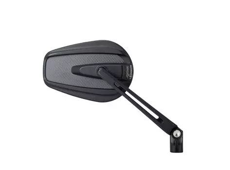 Kijima Bike Parts Mirror TECH11 Oval Edge Aluminum For Left and Right Use Short Stay ECE Certification Number General Purpose 1 Piece Black/Carbon чёрный