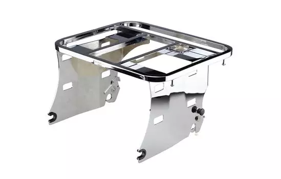 Kijima Bike Parts Rear Carrier Touring Detachable Mount Steel Milwaukee Softail Chrome Plated FLFB/FXBR ( 18-) HD-08279