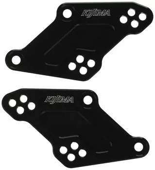Kijima Bike Parts Step Кронштейн для подножки черного цвета, анодированный, YAMAHA ver.2 YZF-R25/R3/MT-25/03 213-4382A чёрный